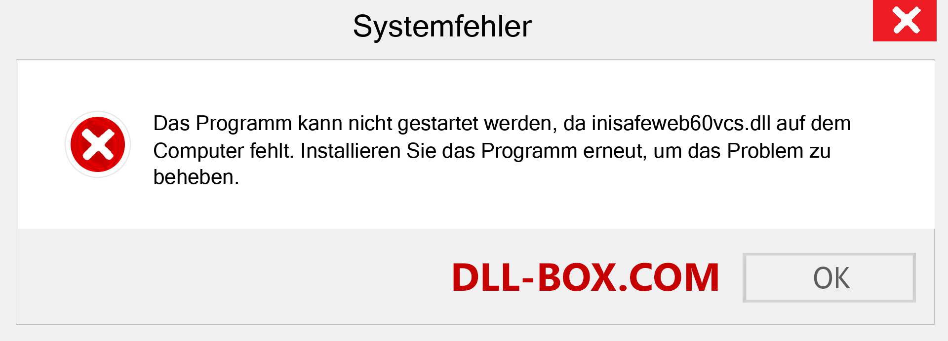 inisafeweb60vcs.dll-Datei fehlt?. Download für Windows 7, 8, 10 - Fix inisafeweb60vcs dll Missing Error unter Windows, Fotos, Bildern